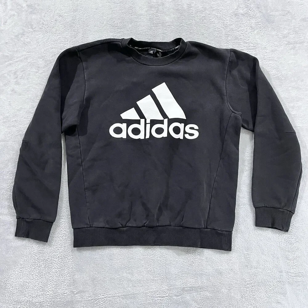 Adidas Sweater Sweatshirt Mens M‎ Black Pullover